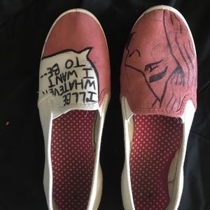 Hand painted shoes